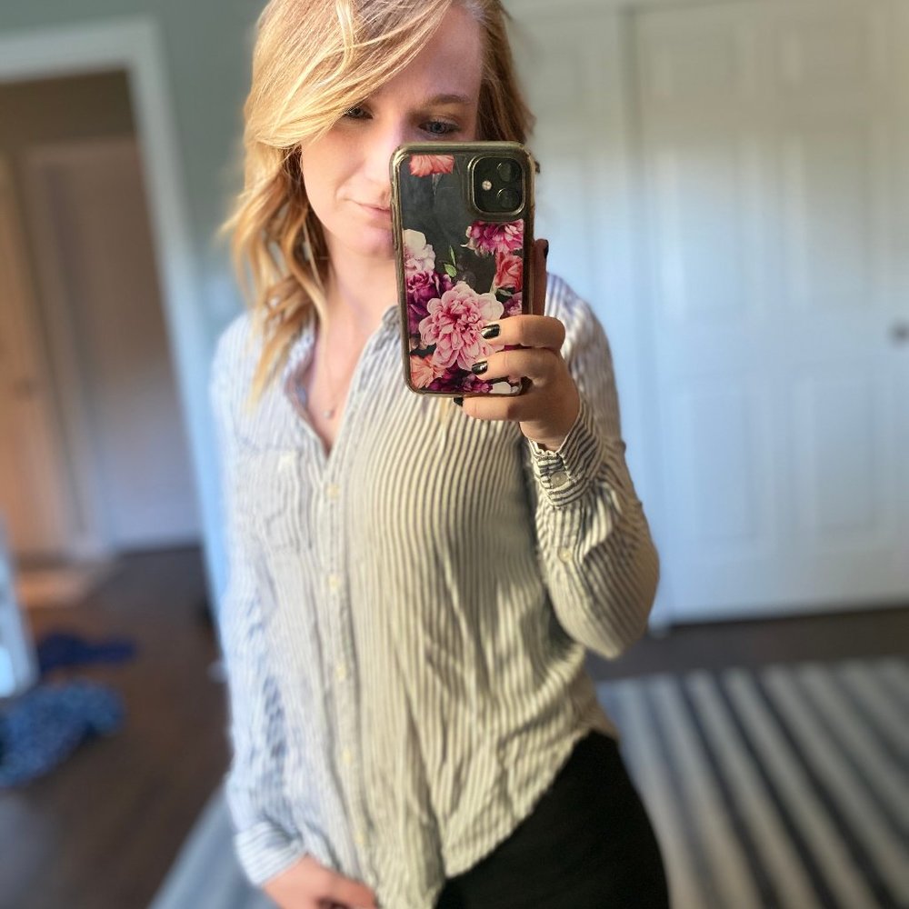 Abercrombie & Fitch Striped Button Down